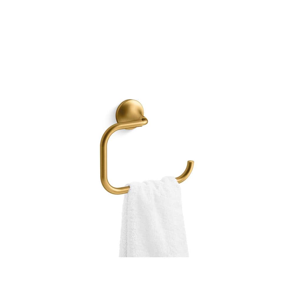 KOHLER Tone Towel Ring in Vibrant Brushed Moderne Brass (2)