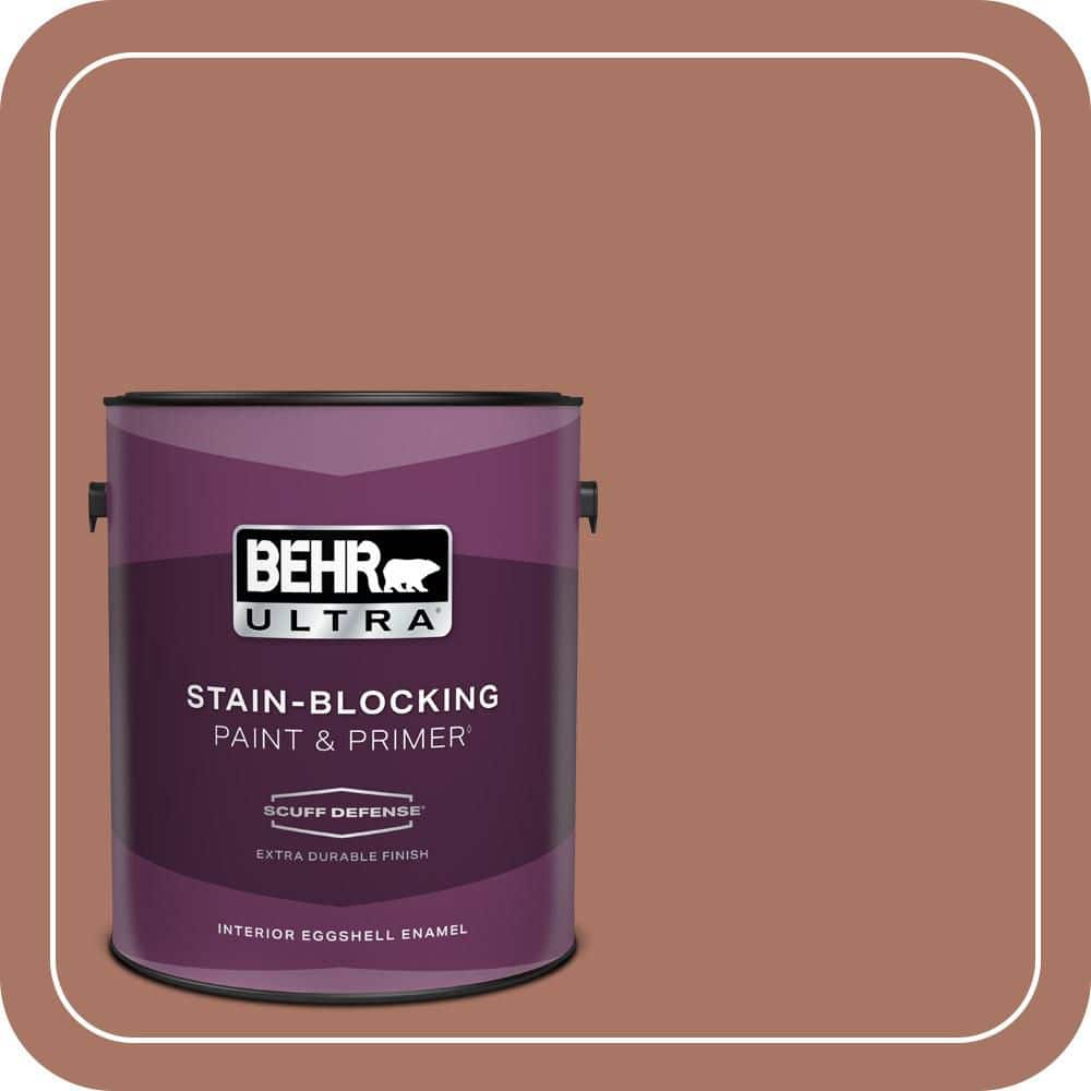 BEHR ULTRA 1 gal. #MQ1-60 Sienna Extra Durable Eggshell Enamel Interior Paint & Primer