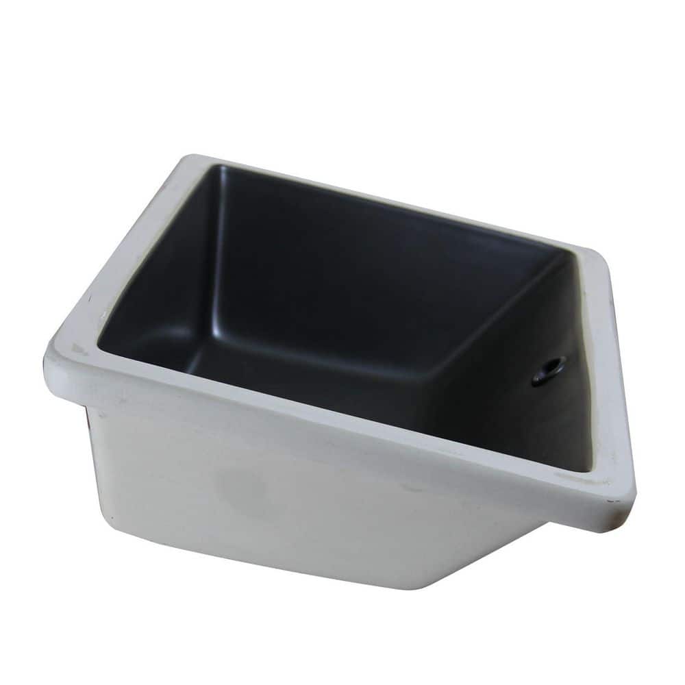 Yingze 21 in. Undermount Rectangular Bathroom Sink in Matte Black Porcelain with Pop-up Drain (3)