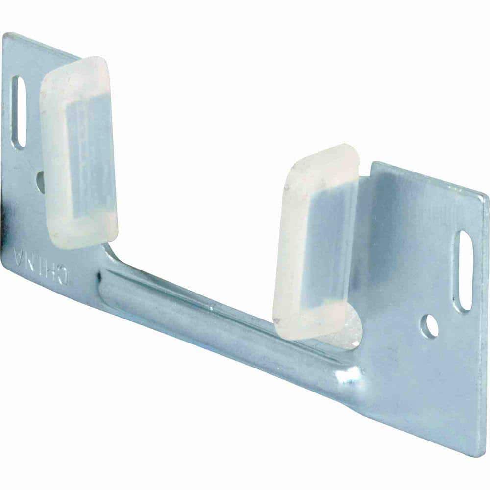 Prime-Line Sliding Pocket Door Bottom Guide, 1-5/8 in. x 1-1/4 in., Steel w/Plastic Guides