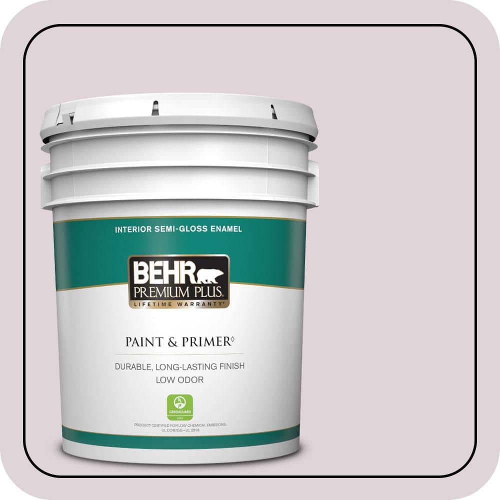 BEHR PREMIUM PLUS 5 gal. #PPU16-07 Mystic Fairy Semi-Gloss Enamel Low Odor Interior Paint & Primer