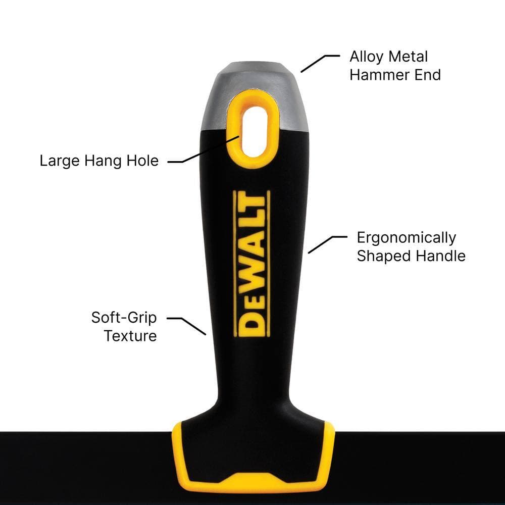 DEWALT 12 in. Stainless Steel Big Back Taping Knife with Soft Grip Handle (3)