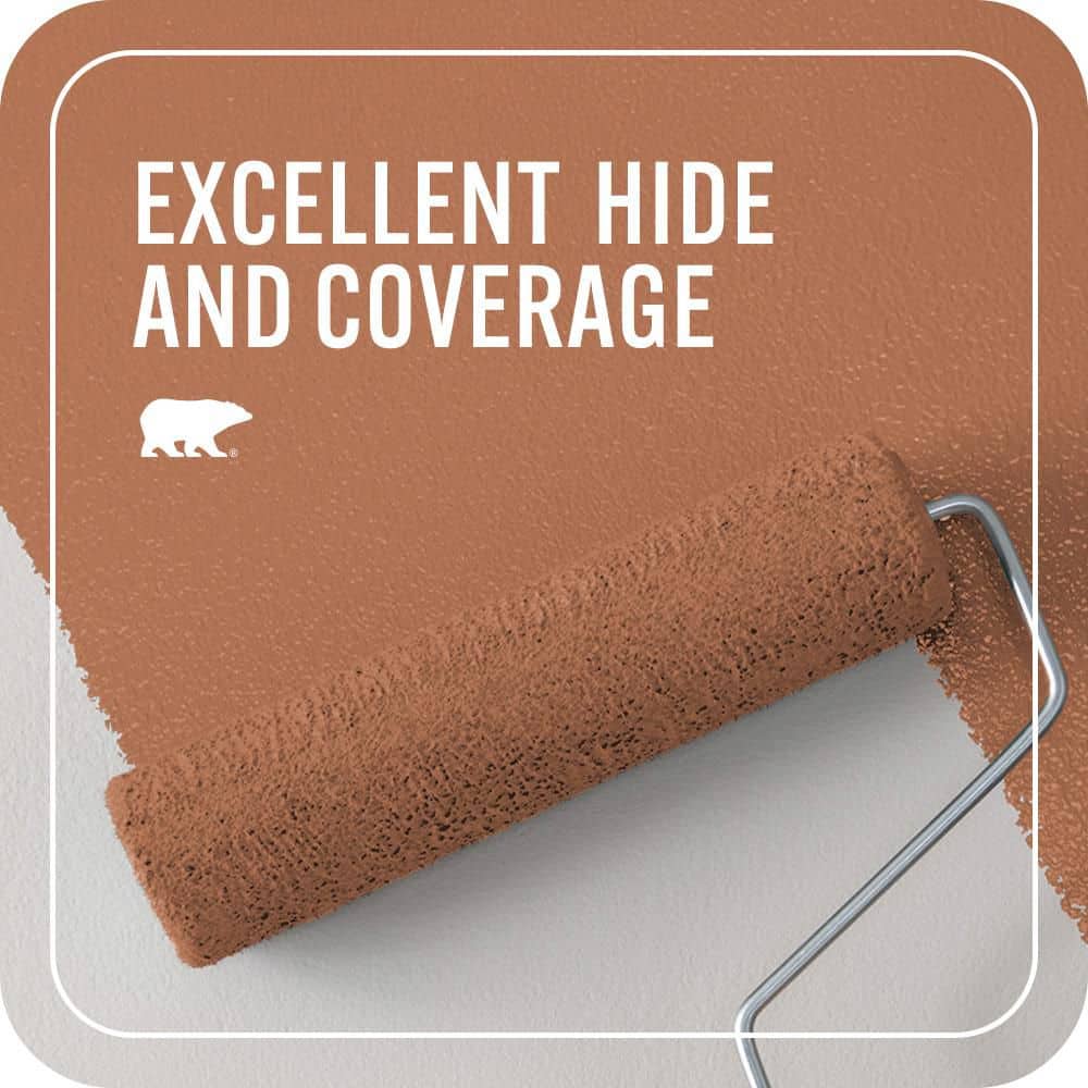 BEHR PREMIUM PLUS 1 qt. Home Decorators #HDC-AC-06 Campfire Blaze Flat EcoMix Plant-Based Interior Paint & Primer (2)