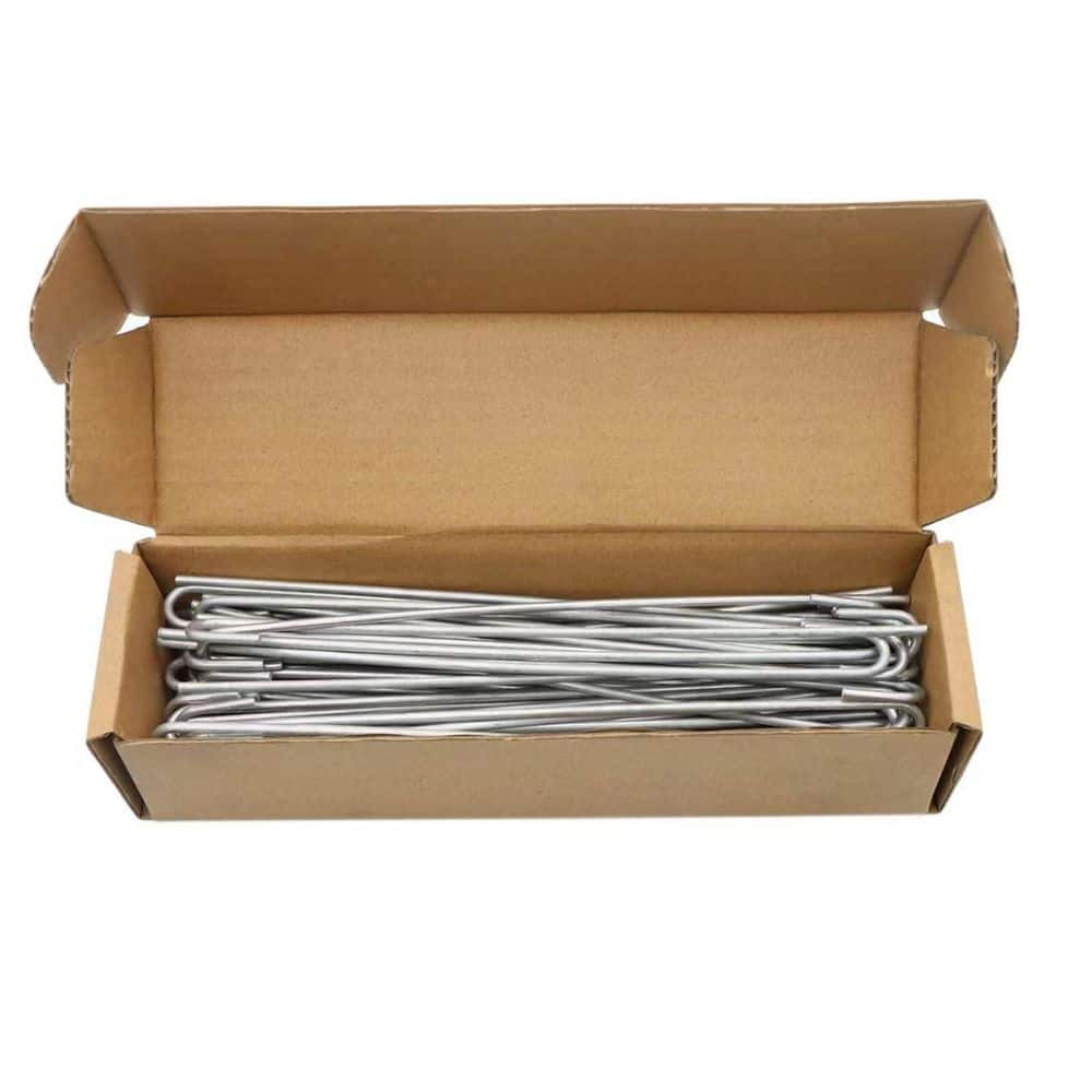 NVNOO 10 in. Heavy-Duty 11-Gauge Aluminum Chain Fence Ties are Used for Fence Tie Wires and Dog Fence Repairs (100-Pack) (3)