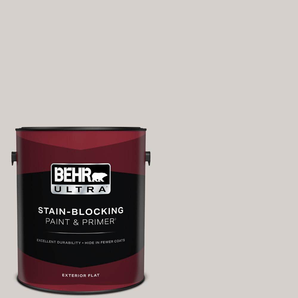 BEHR ULTRA 1 Gal. #N140-1A Soft Lilac Flat Exterior Paint and Primer
