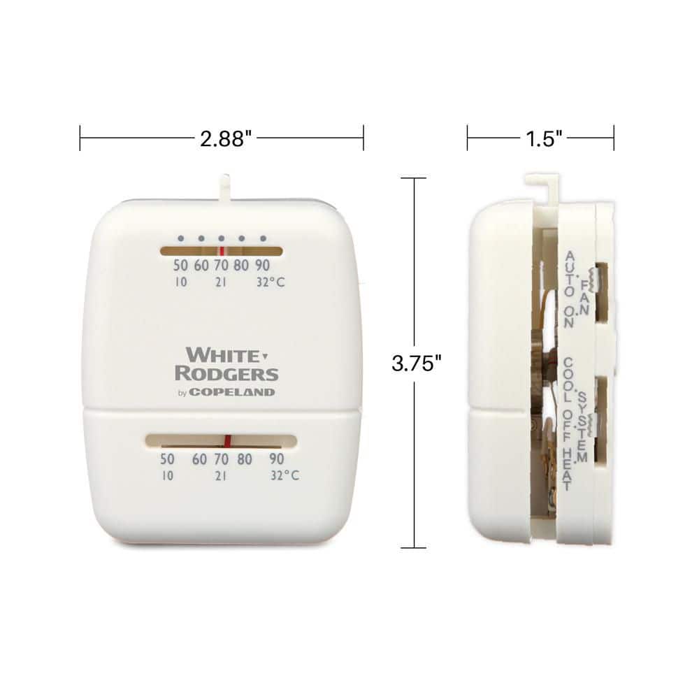 Copeland White-Rodgers Mechanical Heat and Cool Thermostat (2)