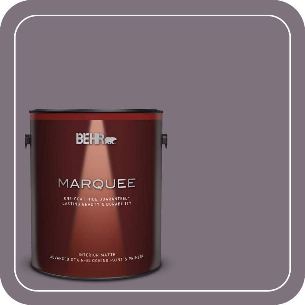 BEHR MARQUEE 1 gal. #N100-5 Plush Velvet One-Coat Hide Matte Interior Paint & Primer