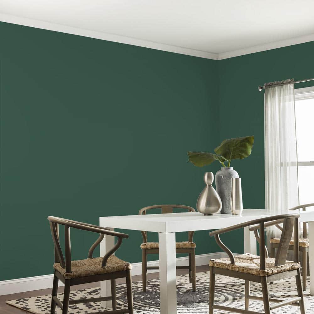 Glidden Premium 1 gal. PPG1137-7 Black Spruce Satin Interior Latex Paint (4)