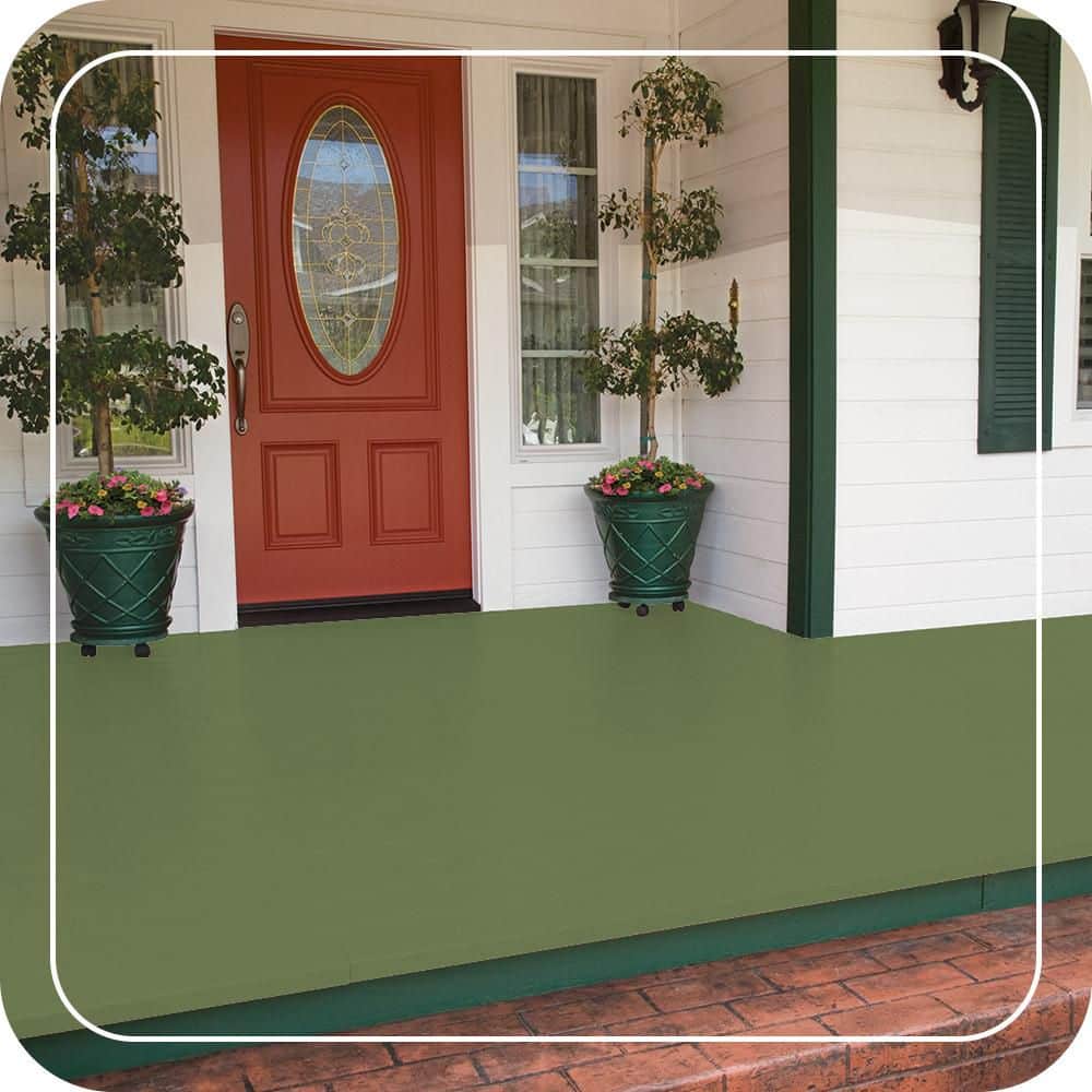 BEHR PREMIUM #PPU10-03 Low-Lustre Enamel Interior/Exterior Porch and Patio Floor Paint (2)