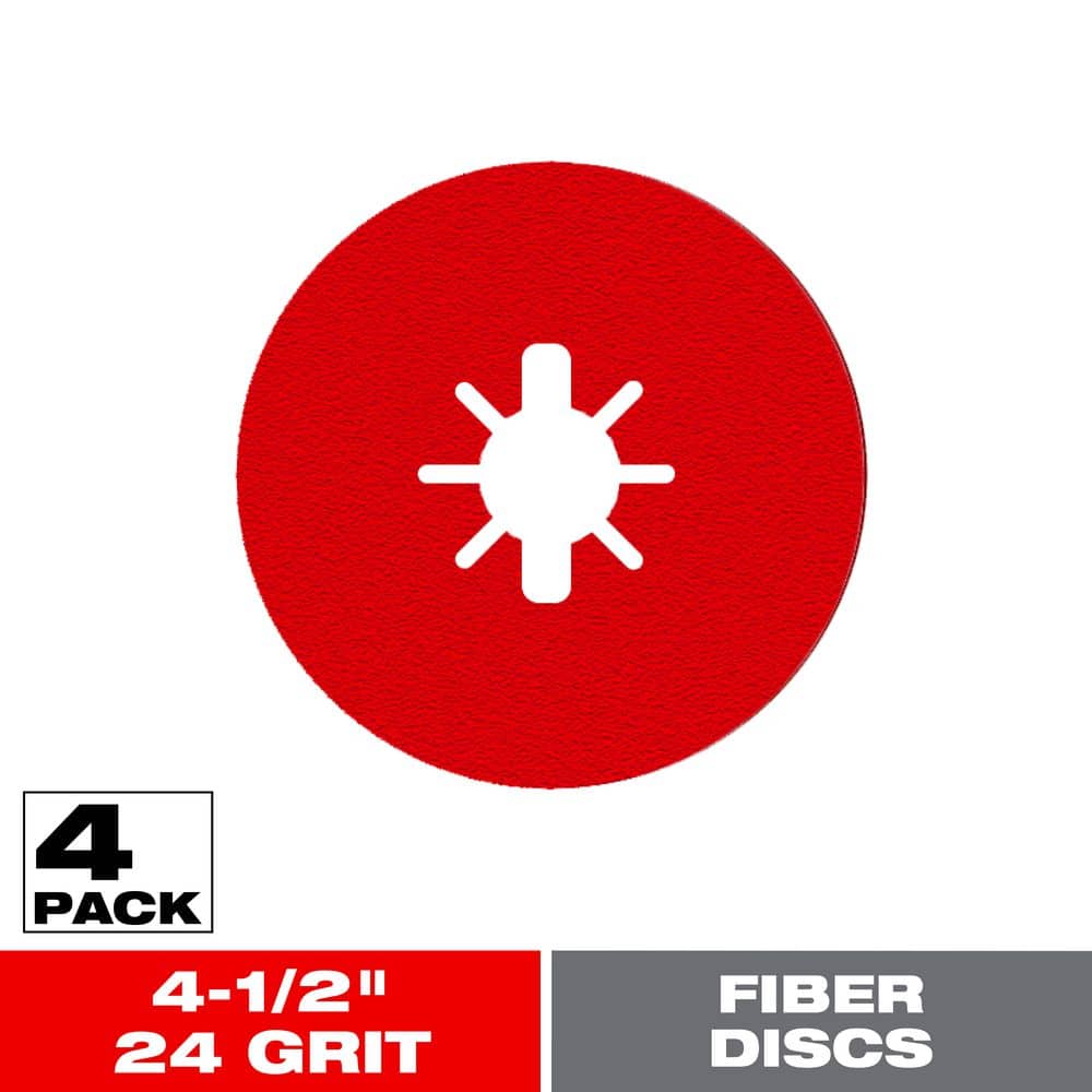 DIABLO 4-1/2 in. 24-Grit Fiber Disc (4-Pack)