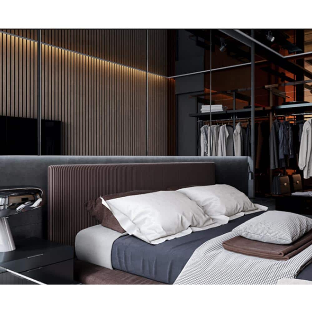 Ejoy 106 in. x 6 in. x 0.7 in. Solid Wood Wall Cladding Siding Board (Set of 4-Piece) (2)