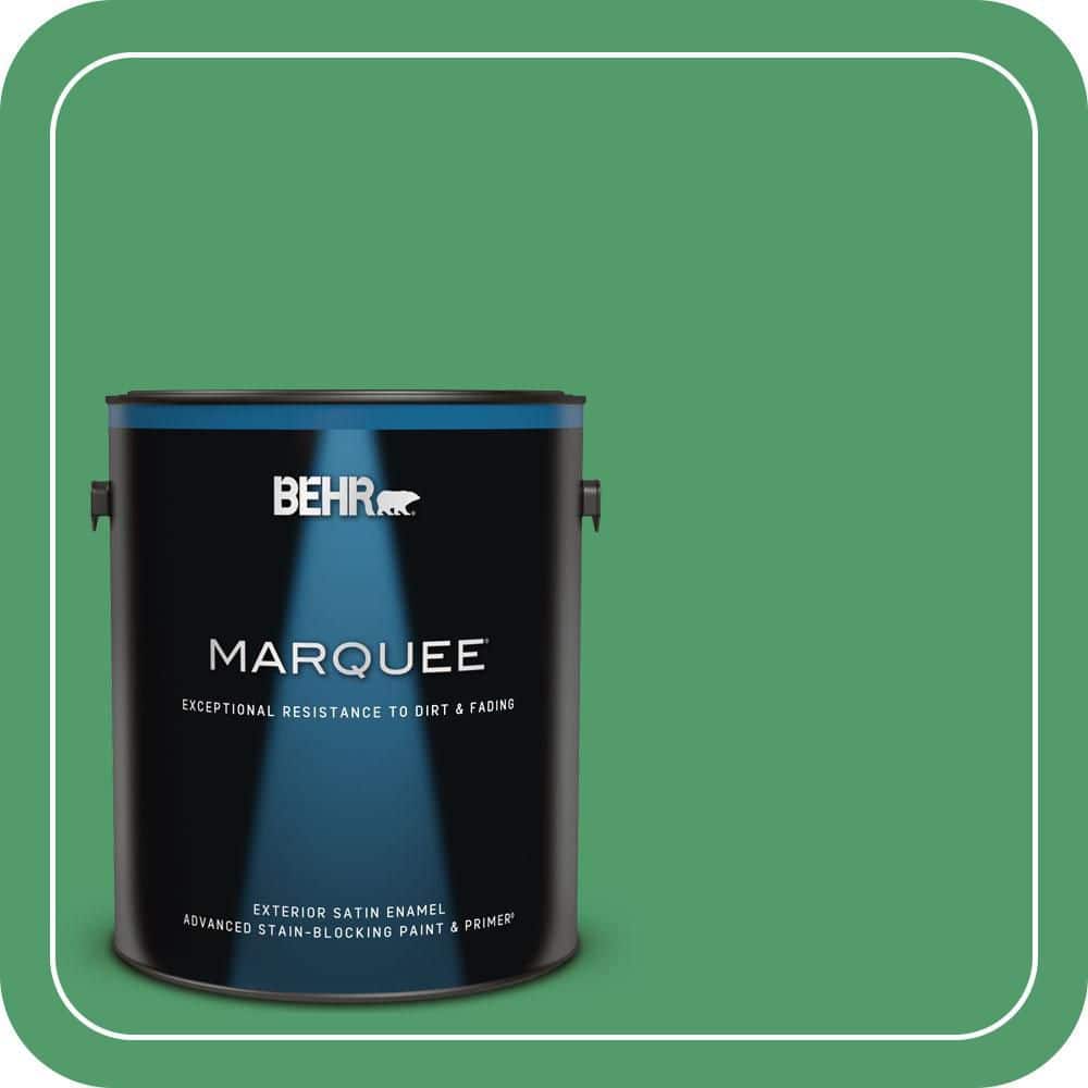BEHR MARQUEE 1 gal. #P410-6 Solitary Tree Satin Enamel Exterior Paint & Primer