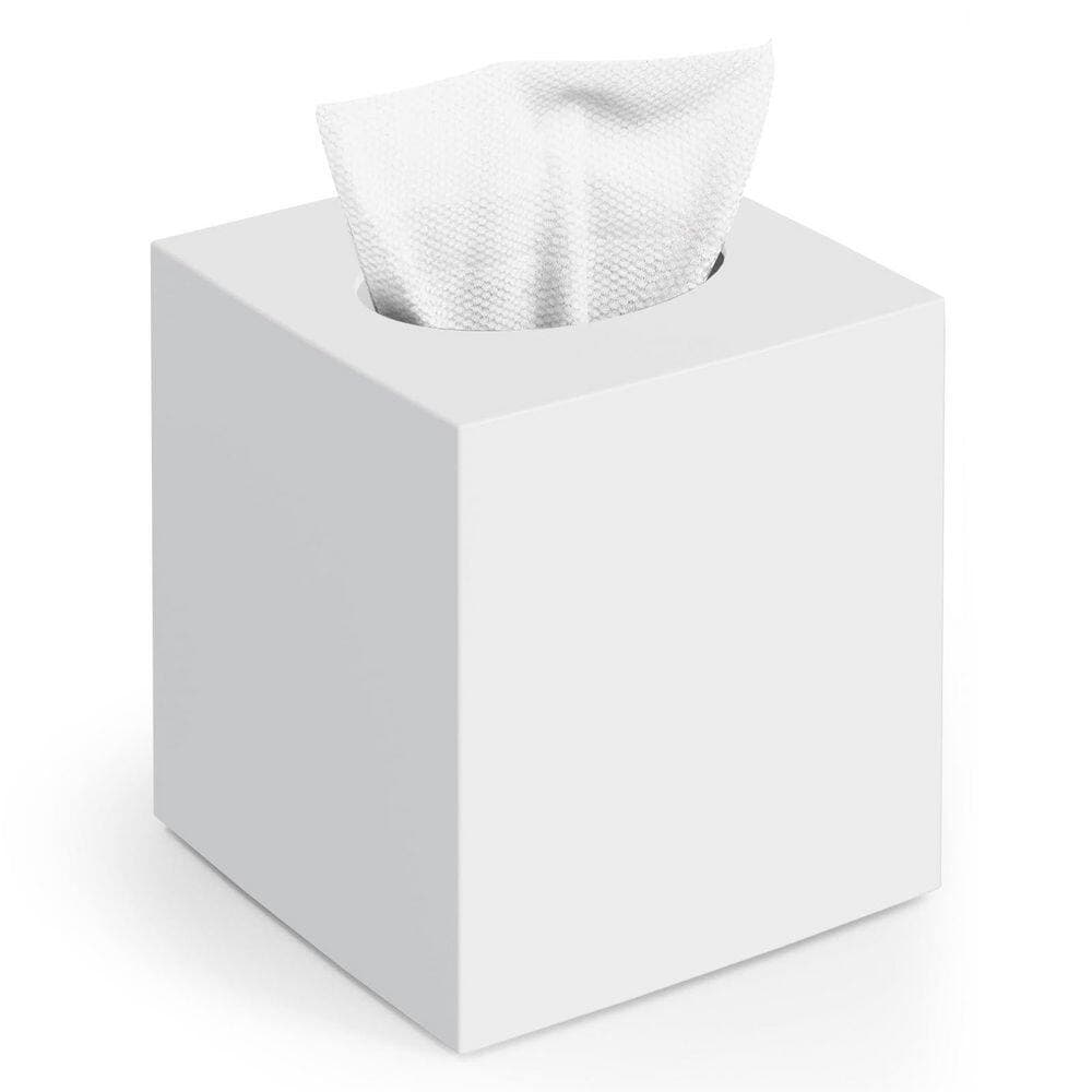 Esepony Linen Tissue Box Cover for Vanity, Toilet Tank, Dresser, Night Stand, Table, Countertop, Office, and Car, Beige (1-Pack) (3)