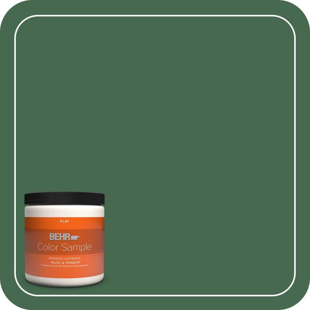 BEHR PREMIUM PLUS #M410-7 Perennial Green Enamel & Primer Color Sample (1)