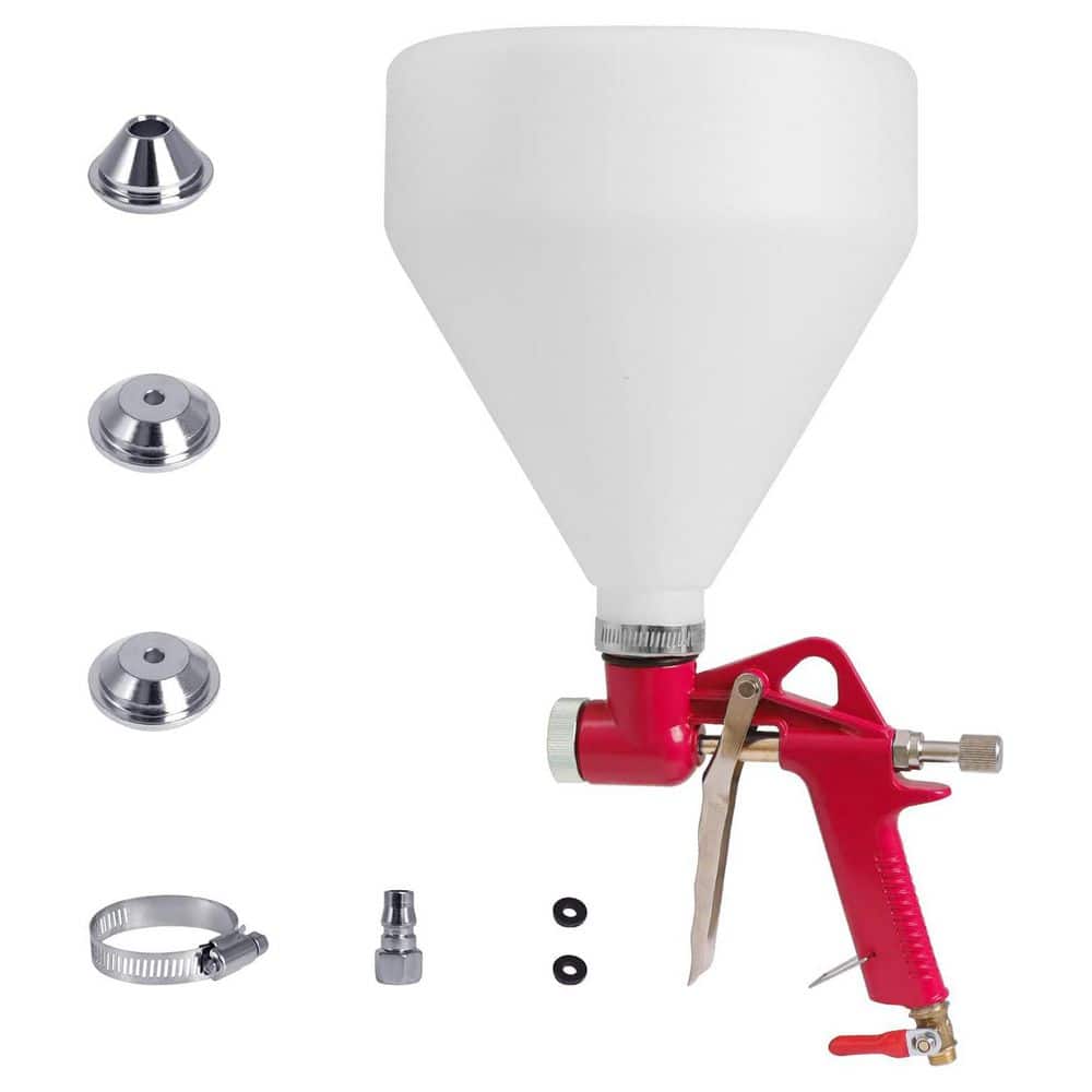 Unbranded 1.5 gal. Drywall Texture Paint Sprayer with 3 Nozzles, Lightweight, Easy Clean, Durable Aluminum Body, Red (1)