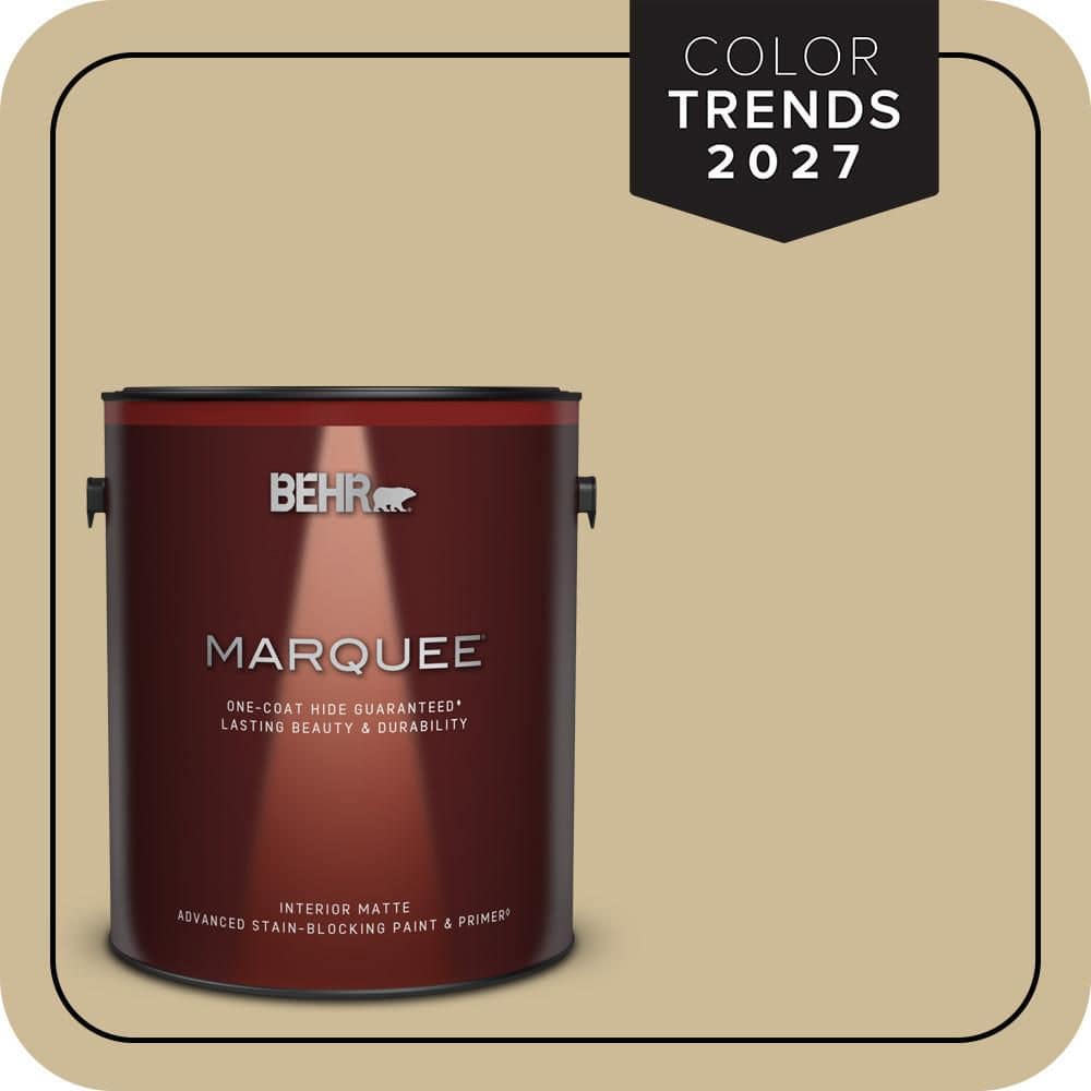 BEHR MARQUEE 1 gal. #MQ2-22 Hayloft One-Coat Hide Matte Interior Paint & Primer (1)
