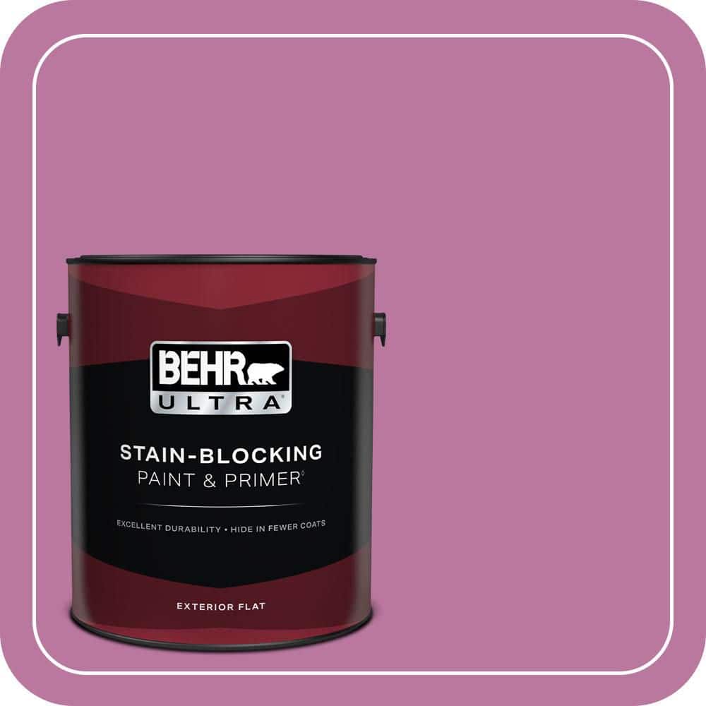 BEHR ULTRA 1 gal. #690B-5 Valentine Heart Flat Exterior Paint & Primer
