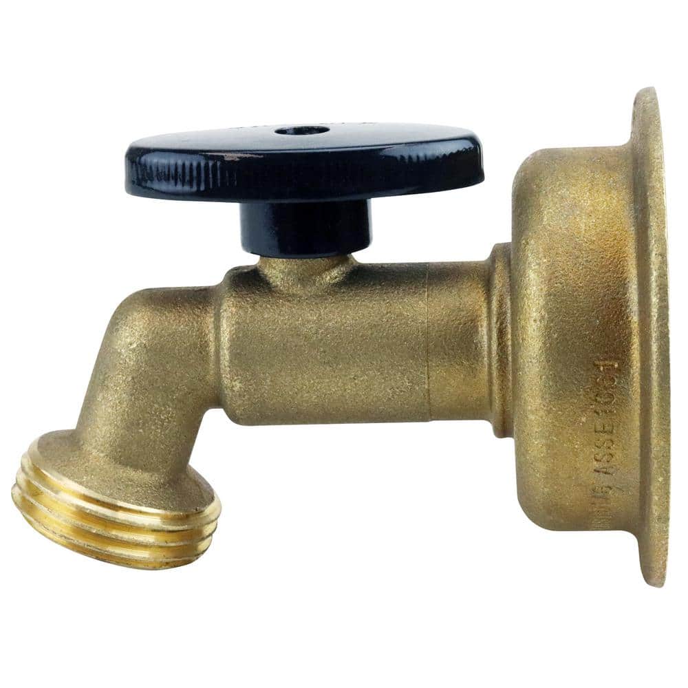 Tectite . Brass Quarter Turn Push-to-Connect Garden Hose Thread No Kink Hose Bibb