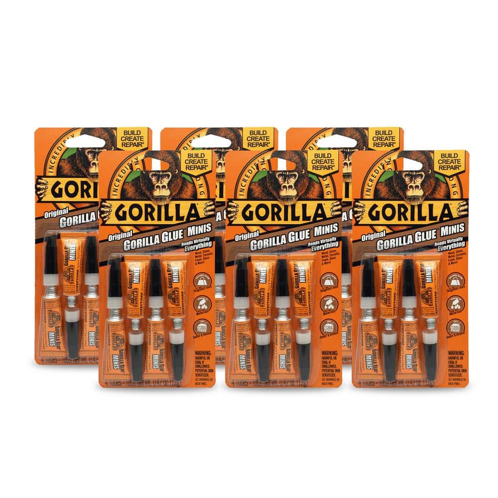 Gorilla Four 3g Original Glue Mini Tubes (6-Pack) (3)