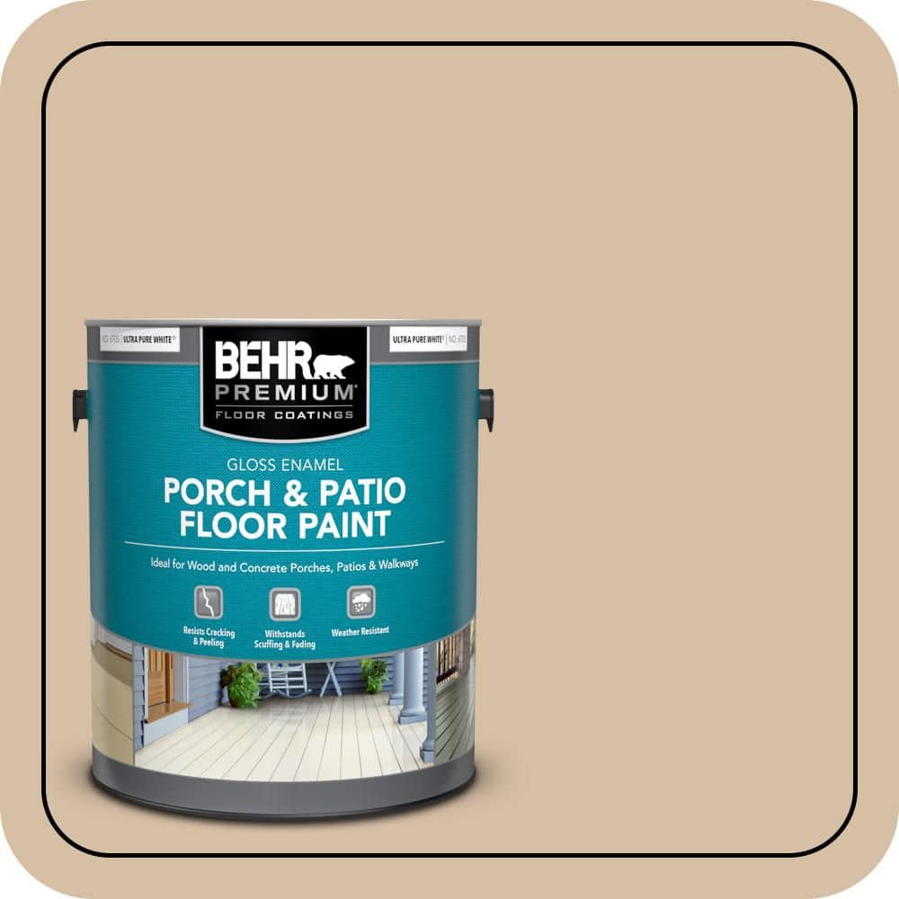 BEHR PREMIUM 1 gal. #MS-22 Dune Gloss Enamel Interior/Exterior Porch and Patio Floor Paint
