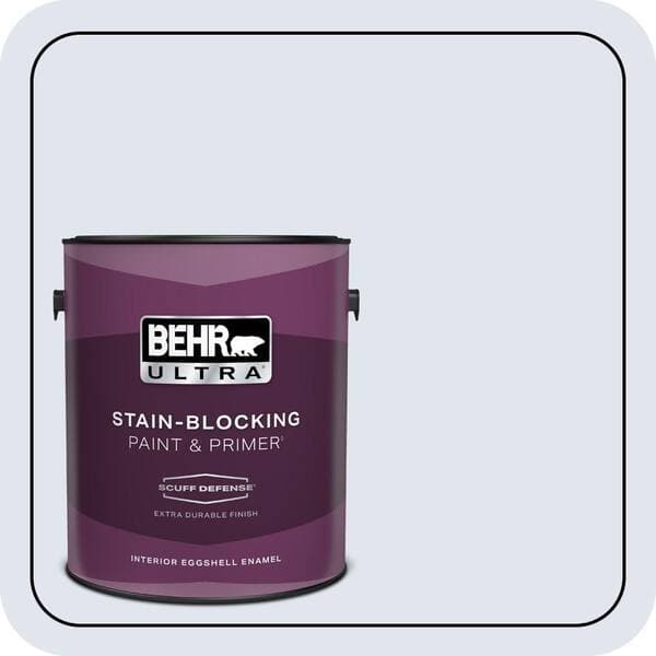 BEHR ULTRA 1 gal. #600E-1 Genteel Lavender Extra Durable Eggshell Enamel Interior Paint & Primer (2)