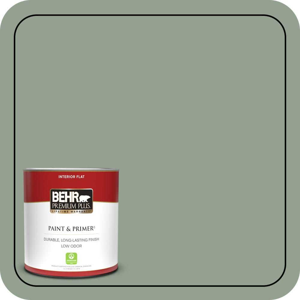 BEHR PREMIUM PLUS #N400-4 Forest Path Interior/Exterior Paint & Primer Color Sample