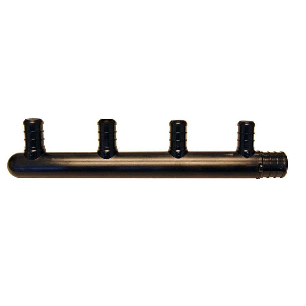 Apollo 3/4 in. x 1/2 in. PEX-B Barb Poly-Alloy 4-Port Closed Manifold