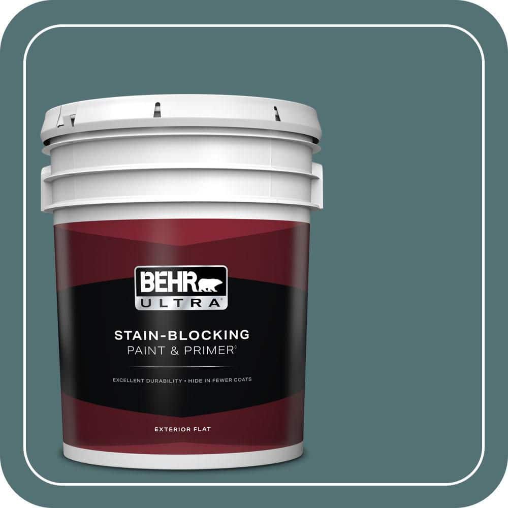 BEHR ULTRA 5 gal. #PPU13-02 Juniper Berries Flat Exterior Paint & Primer