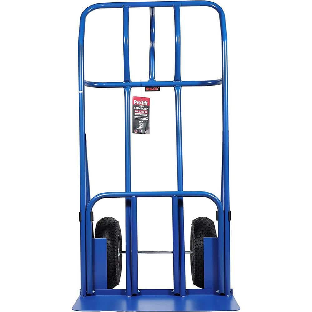 Pro-Lift 800 Lbs Capacity Steel Extra Wide Heavy Duty Hand Truck - Vertical Loop Handle with Pneumatic Wheels