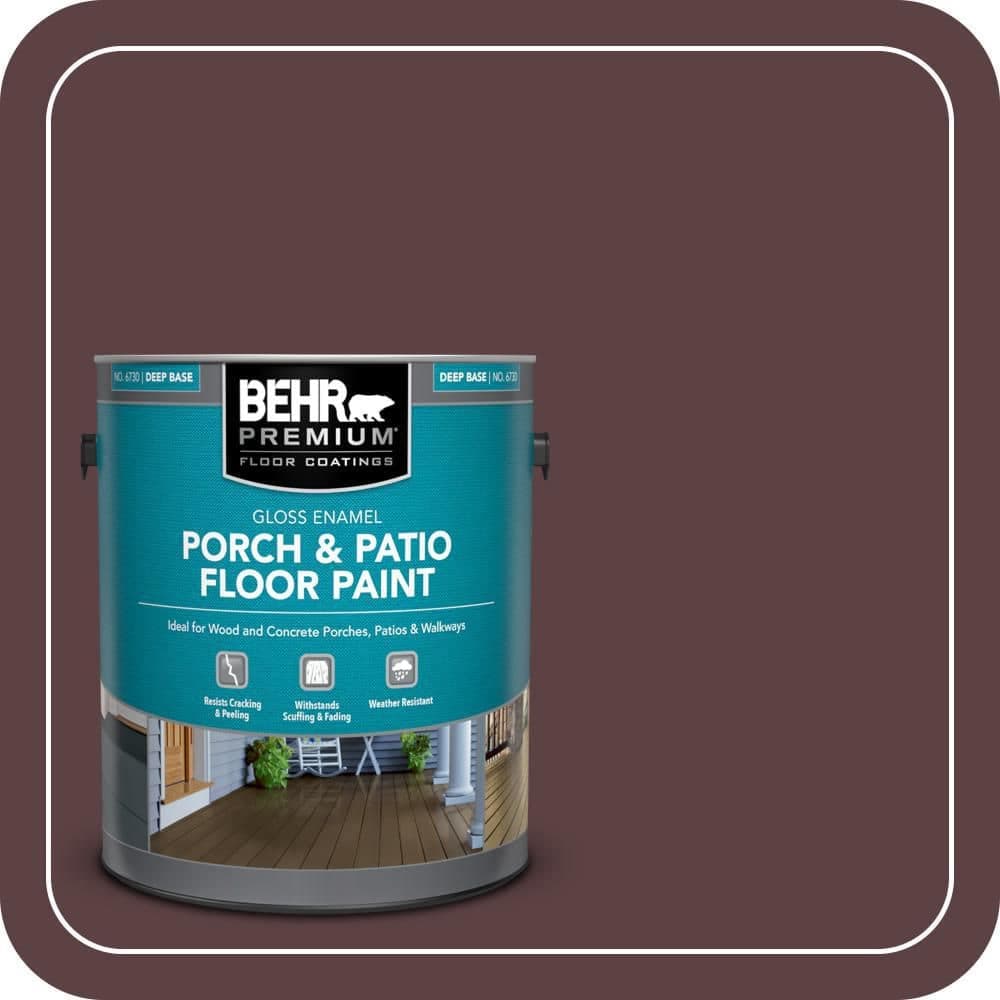 BEHR PREMIUM 1 gal. #SC-106 Bordeaux Gloss Enamel Interior/Exterior Porch and Patio Floor Paint