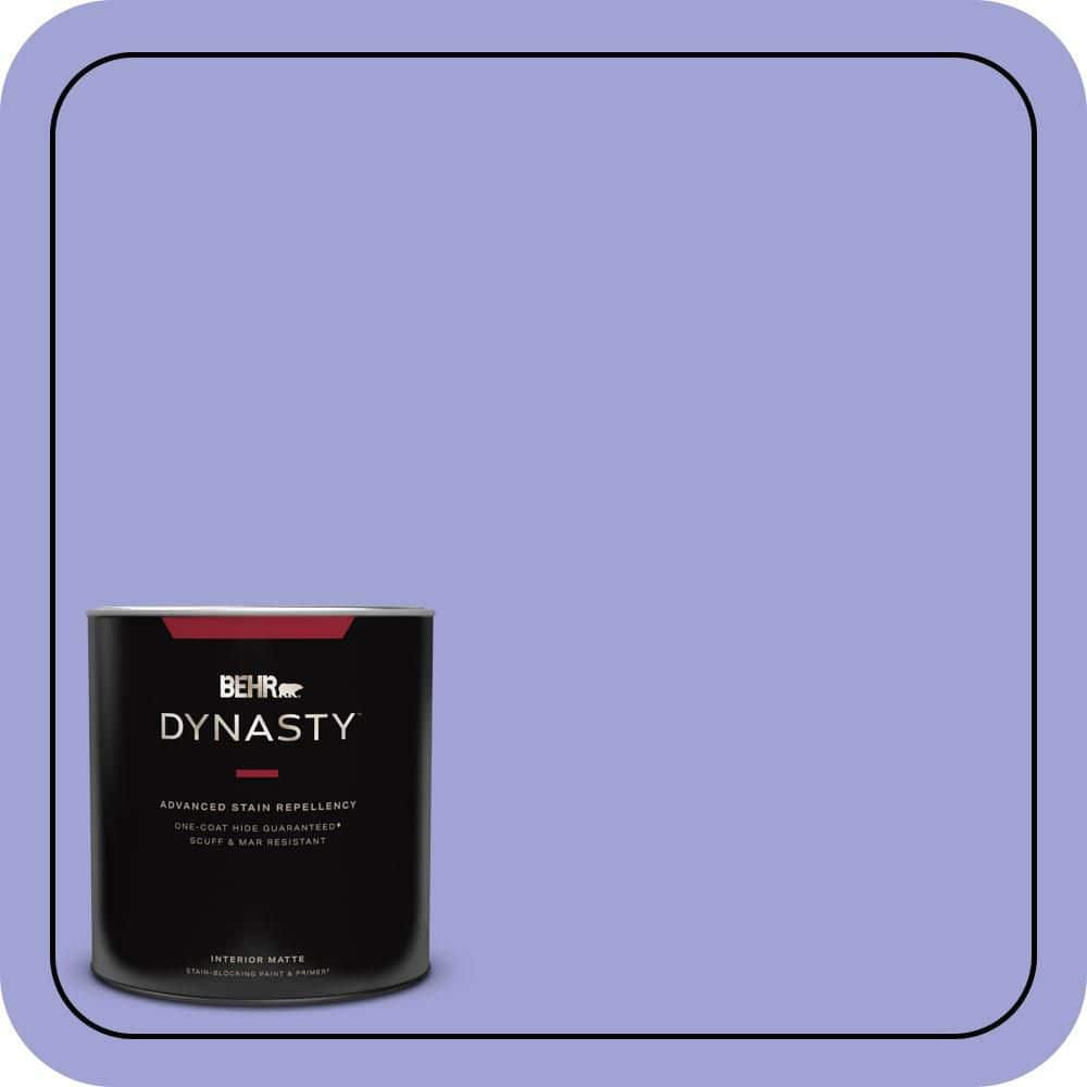 BEHR DYNASTY 1 qt. #P550-4 Water Hyacinth Matte Interior Stain-Blocking Paint and Primer