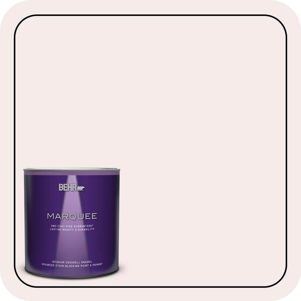 BEHR MARQUEE 1 qt. #680C-1 Wispy Pink Eggshell Enamel Interior Paint & Primer