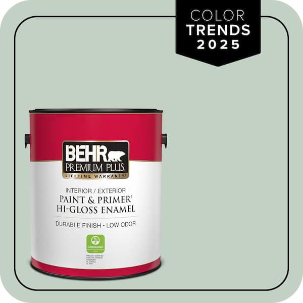 BEHR PREMIUM PLUS #PPU11-13 Frosted Jade Enamel Low Odor & Primer (3)