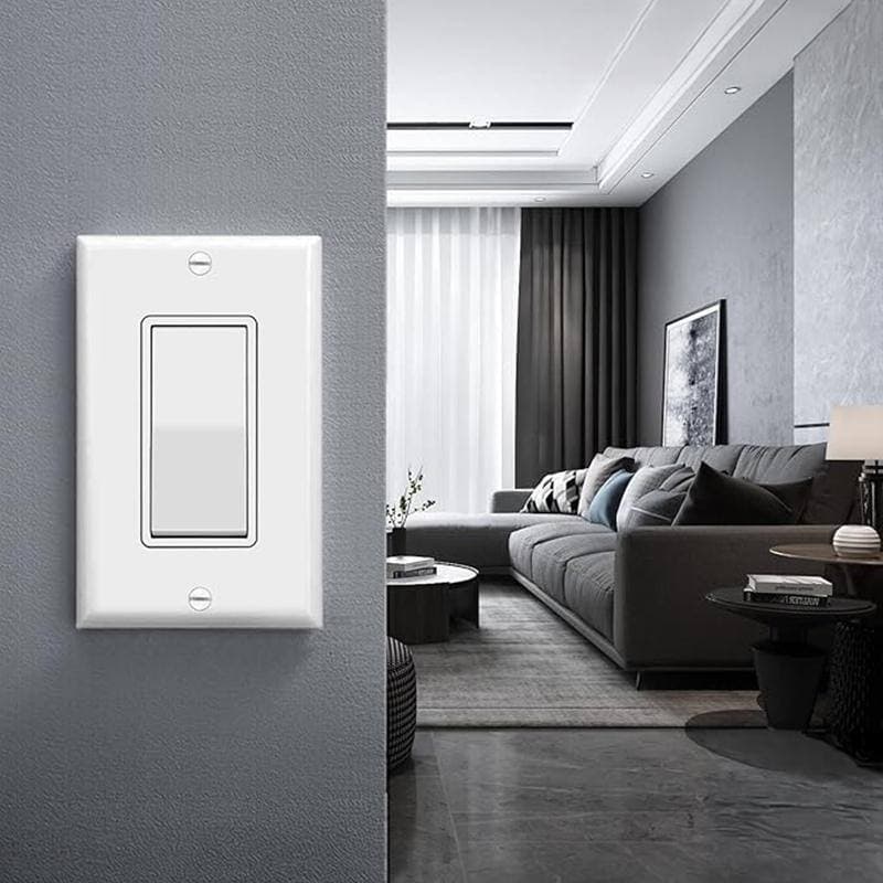 Sunlite 15 Amp 3-Way Rocker Light Switch White (12-Pack) (2)