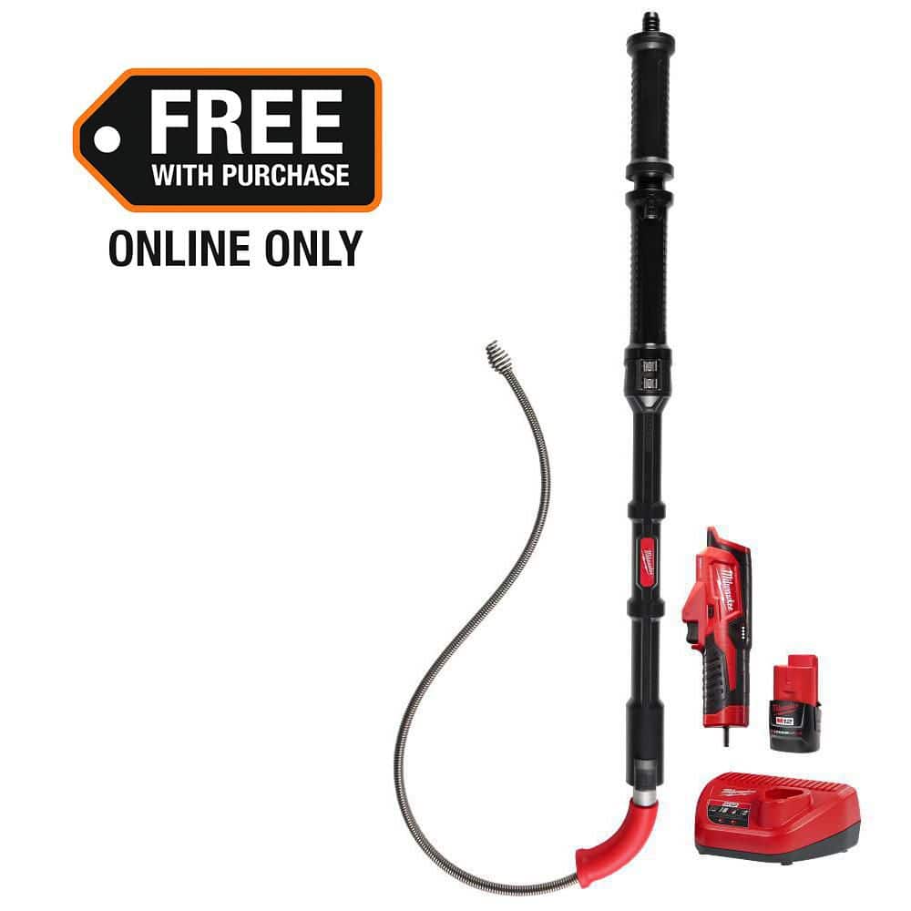 Milwaukee M12 Trap Snake 12V Lithium-Ion Cordless 6 ft. Toilet Auger (1)
