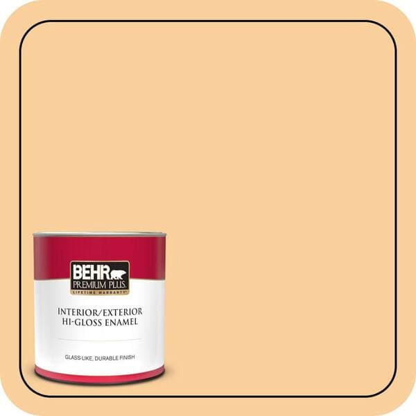 BEHR PREMIUM PLUS #310C-3 Warm Cocoon Flat Interior/Exterior Paint & Primer Color Sample (2)