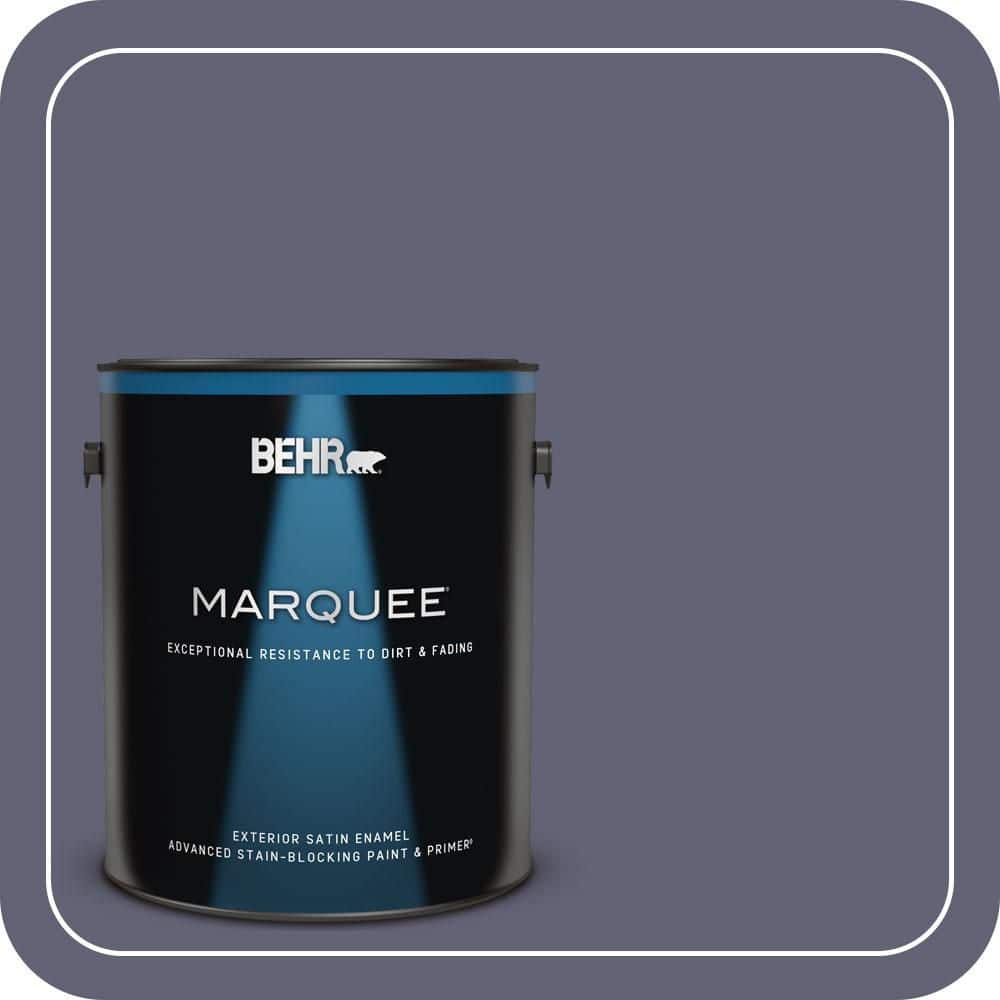 BEHR MARQUEE 1 gal. #620F-6 Purple Orchid Satin Enamel Exterior Paint & Primer
