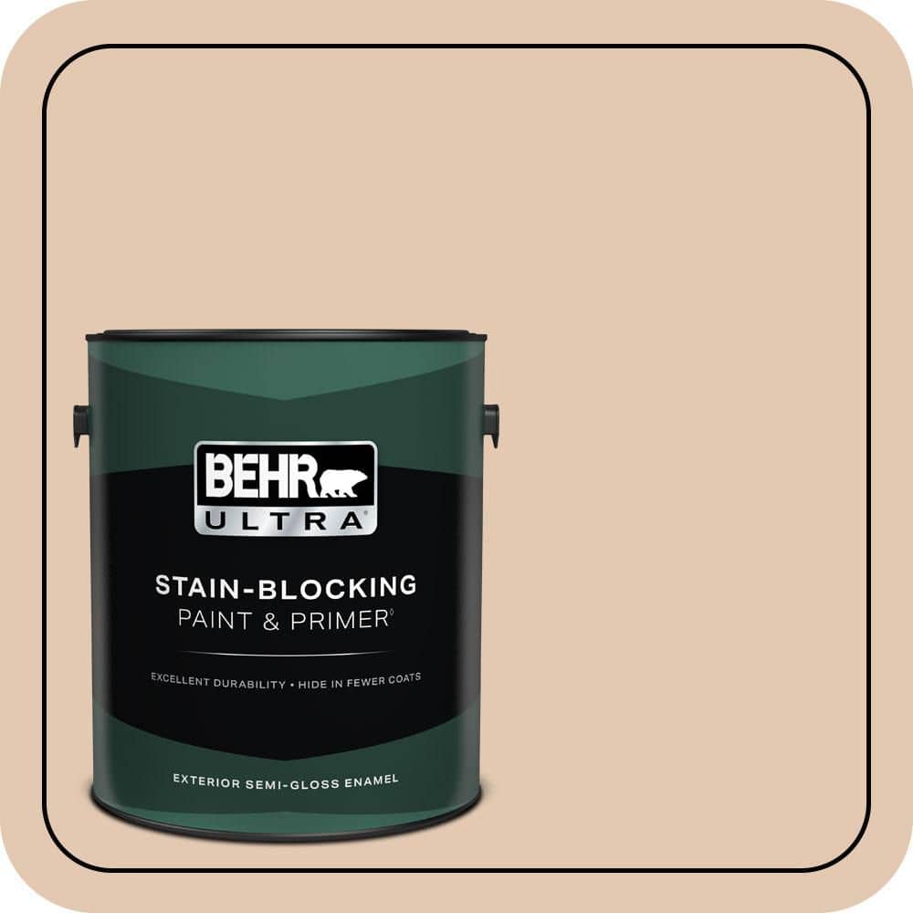 BEHR ULTRA 1 gal. #S230-2 Mesquite Powder Semi-Gloss Enamel Exterior Paint & Primer