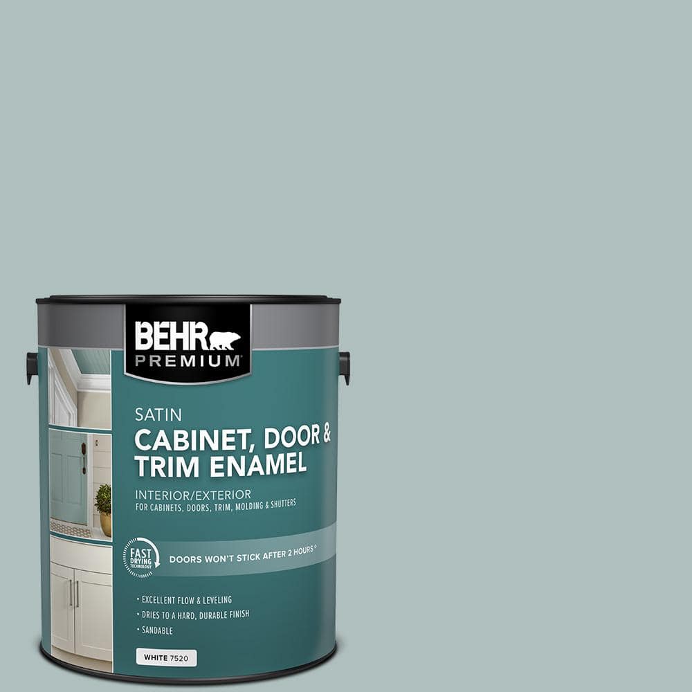 BEHR PREMIUM 1 gal. #N440-3 Greenwich Village Satin Enamel Interior/Exterior Cabinet, Door & Trim Paint (1)