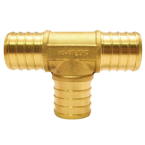 Apollo 1 in. Brass PEX-B Barb Tee (2)