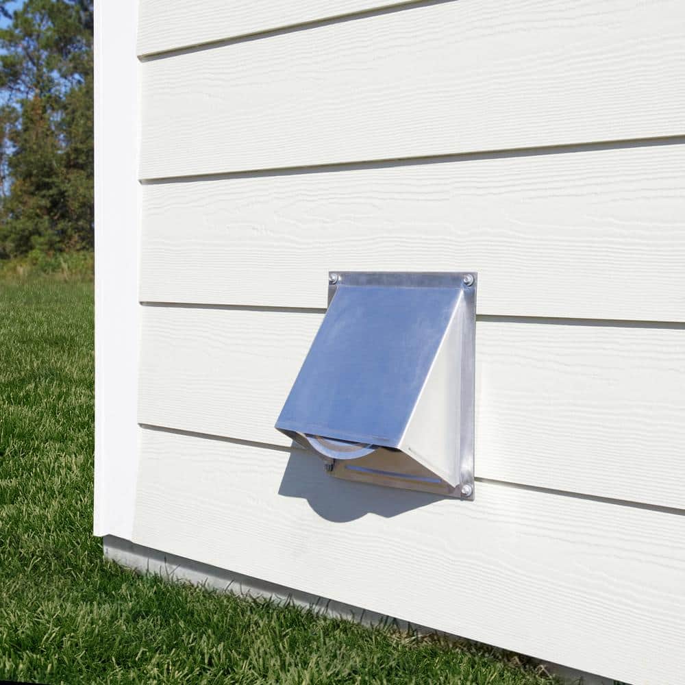 Master Flow 6 in. Round Wall Vent with Screen and Damper (2)