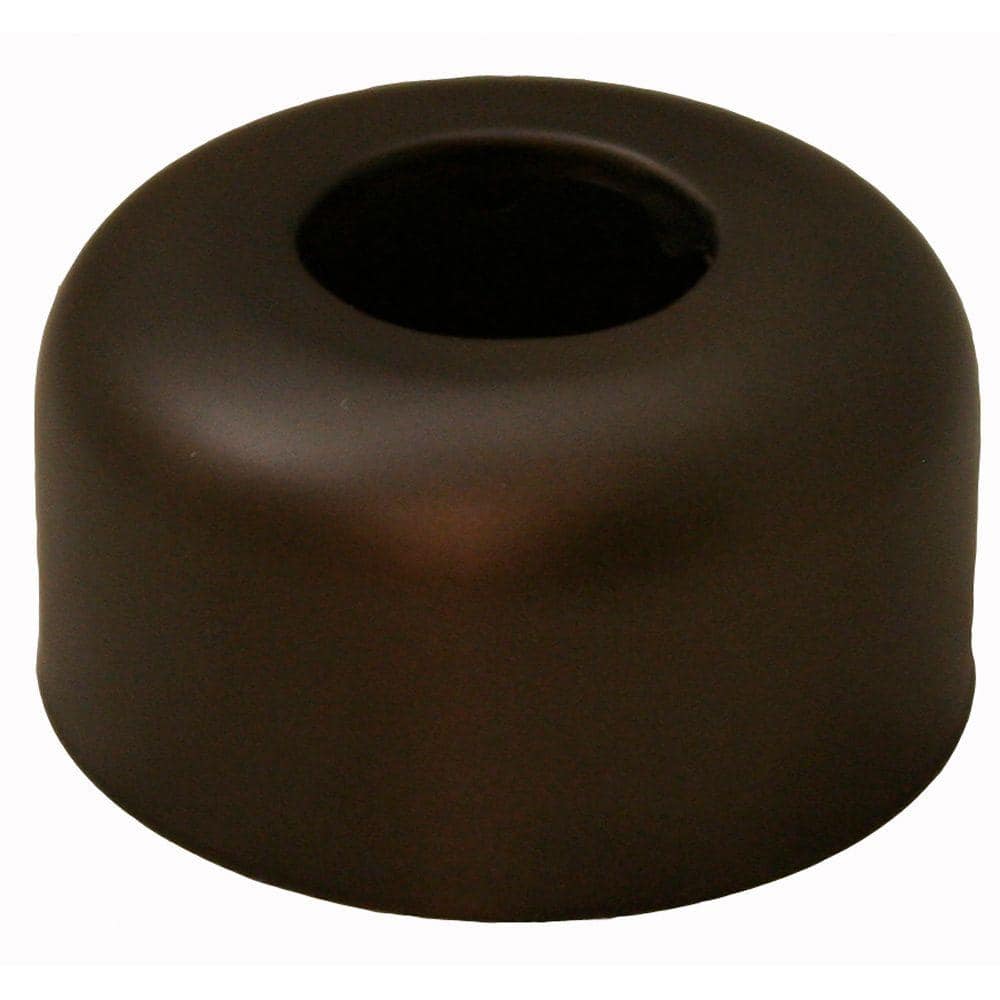 JONES STEPHENS 3 in. O.D. x 1-3/4 in. Height Box Pattern Steel Escutcheon for 1-1/4 in. Tubular in Oil Rubbed Bronze