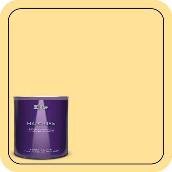 BEHR PREMIUM PLUS #330B-4 Cheerful Hue Enamel Low Odor & Primer (4)