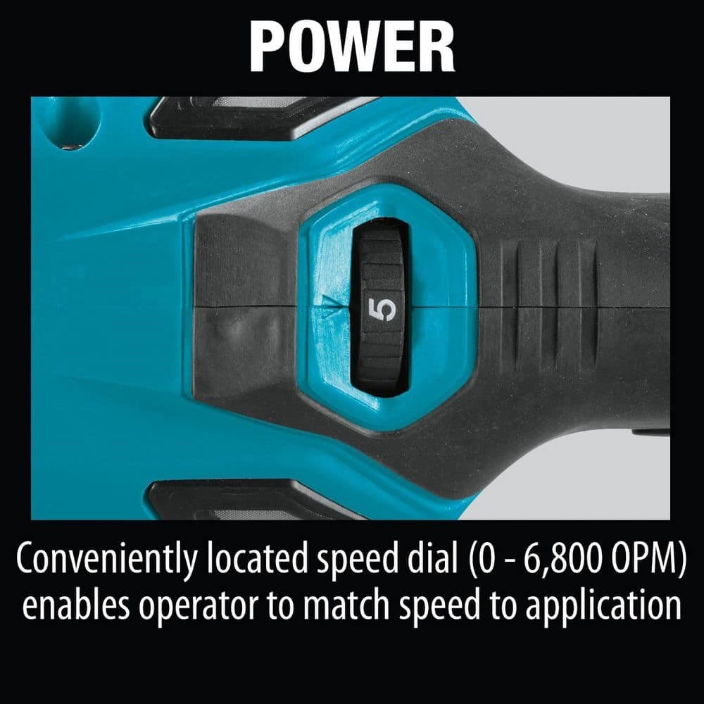 Makita 5 in. Dual Action Random Orbit Polisher with Foam Pads and Bag (2)