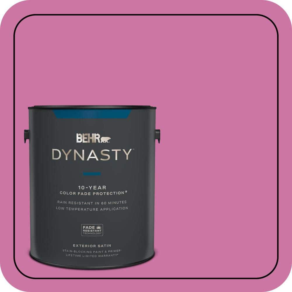 BEHR DYNASTY 1 gal. #P120-4 Heart Breaker Satin Enamel Exterior Stain-Blocking Paint & Primer