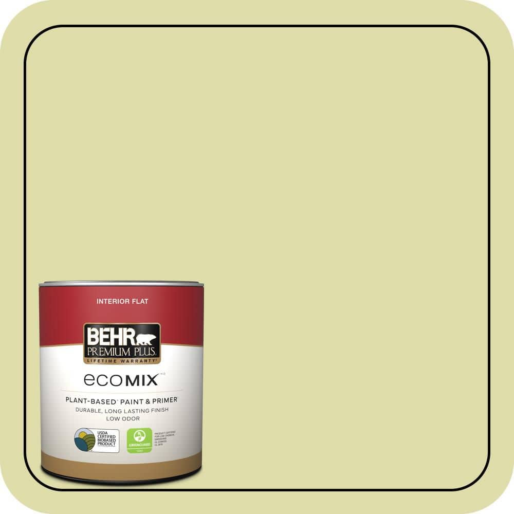 BEHR PREMIUM PLUS 1 qt. #P360-3 Tonic Flat EcoMix Plant-Based Interior Paint & Primer (1)