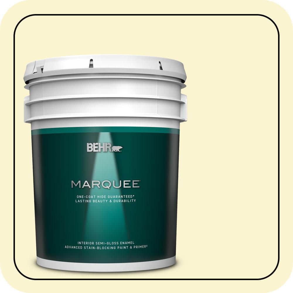 BEHR MARQUEE 5 gal. #P310-1 Effervescent Semi-Gloss Enamel Interior Paint & Primer