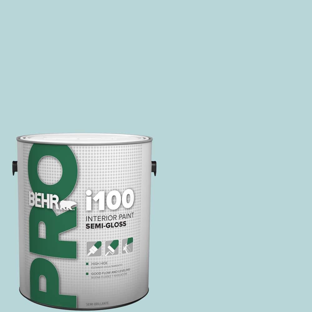 BEHR PRO 1 gal. #510E-2 Rhythmic Blue Semi-Gloss Interior Paint (1)