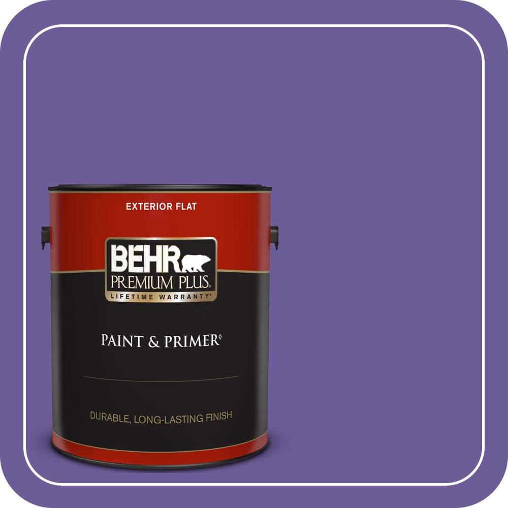BEHR PREMIUM PLUS 1 gal. #P560-6 Just a Fairytale Flat Exterior Paint & Primer