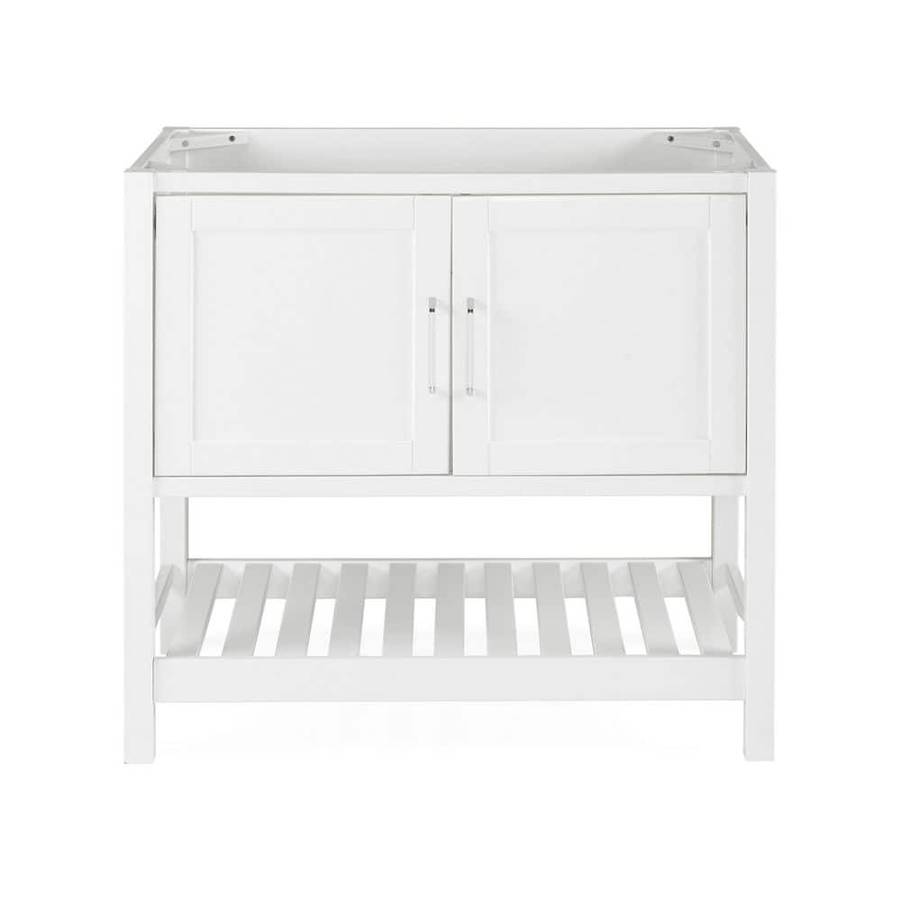 Alaterre Furniture Bennet W 21 in. D 34 in. H Bath Vanity Cabinet without Top